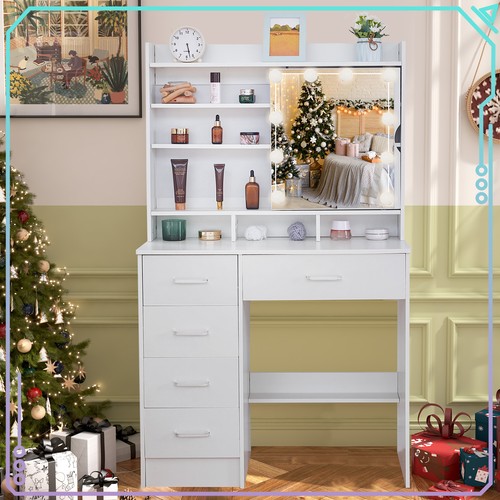 White dressing table - dressing,
