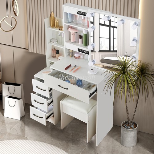 Color lighted vanity - lighted, set