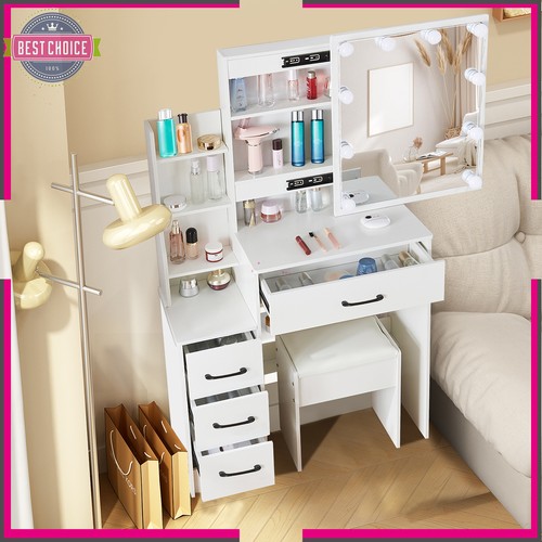 Makeup vanity table set - vanity, w/