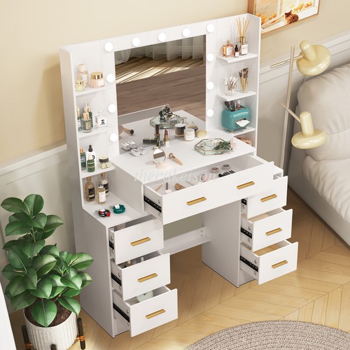Drawers vanity desk - 7, with