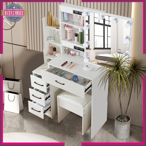 Vanity with mirror and led - vanity,