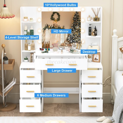 Vanity makeup table set - makeup,