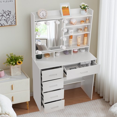 Modern compact vanity table - modern,