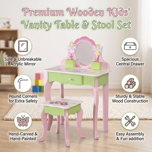 Kids vanity set - 23.62in, wooden