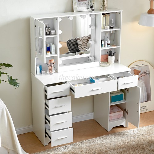 White vanity makeup - vanity,